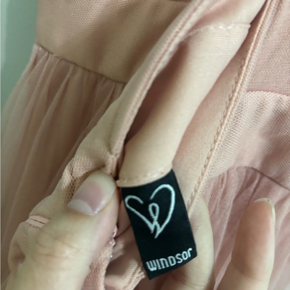 Windsor Blush Pink Maxi Prom Dress - Picture 6 of 9